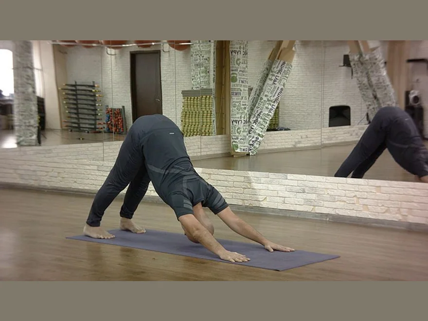 Downward Dog Prep (Adho Mukha Svanasana Prep) — photograph