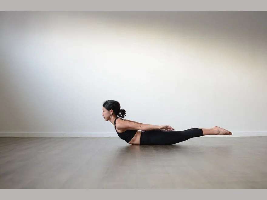 Locust Prep (Salabhasana Prep) — photograph