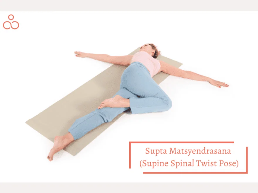 Supine Spinal Twist (Supta Matsyendrasana) — photograph