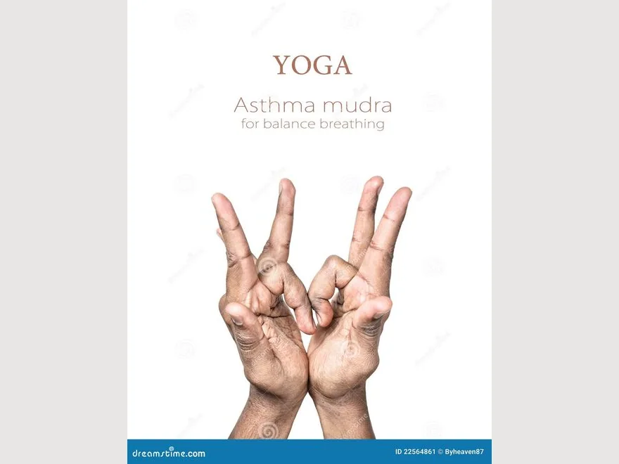 Traditional Respiratory Gesture (Asthma Mudra) — photograph