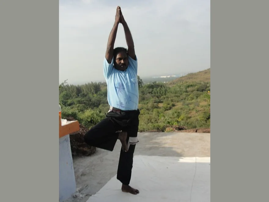 Tree Pose (Vrikshasana) — photograph