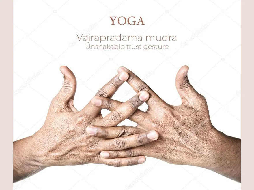 Unshakable Confidence Gesture (Vajrapradama Mudra) — photograph