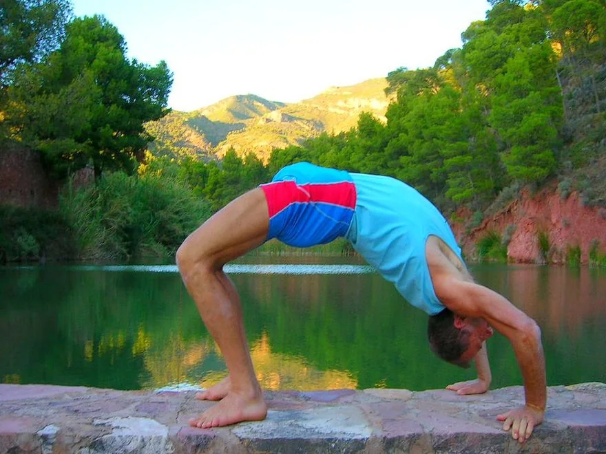Wheel Pose (Chakrasana) — photograph